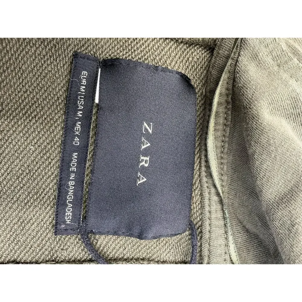 Zara Open Cardigan Hoodie Camouflage Women’s Size Medium - Picture 10 of 11